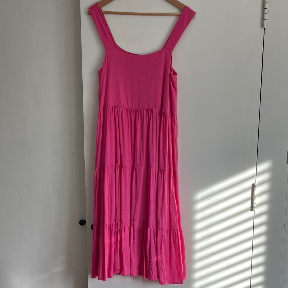 Mister Zimi Vibrant Pink Midi Dress - women’s US size 6